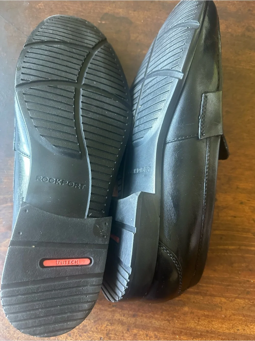 ROCKPORT Men’s Classic Penny LoaferBLACK Leather Shoes. Size: 12M